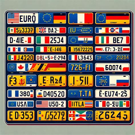 european vehicle plates on left